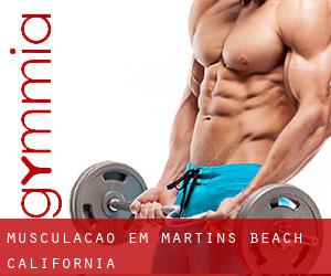 Musculação em Martins Beach (California)